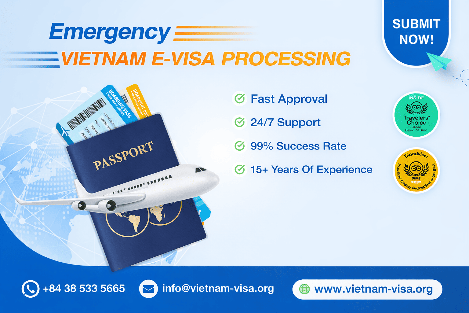 Nödsituation Vietnam Visum